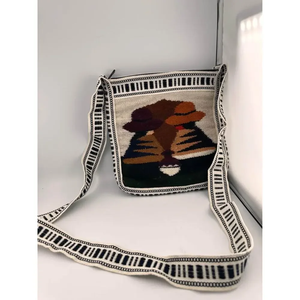 unbranded wool crossbody bag boho tribal native southwestern purse unique